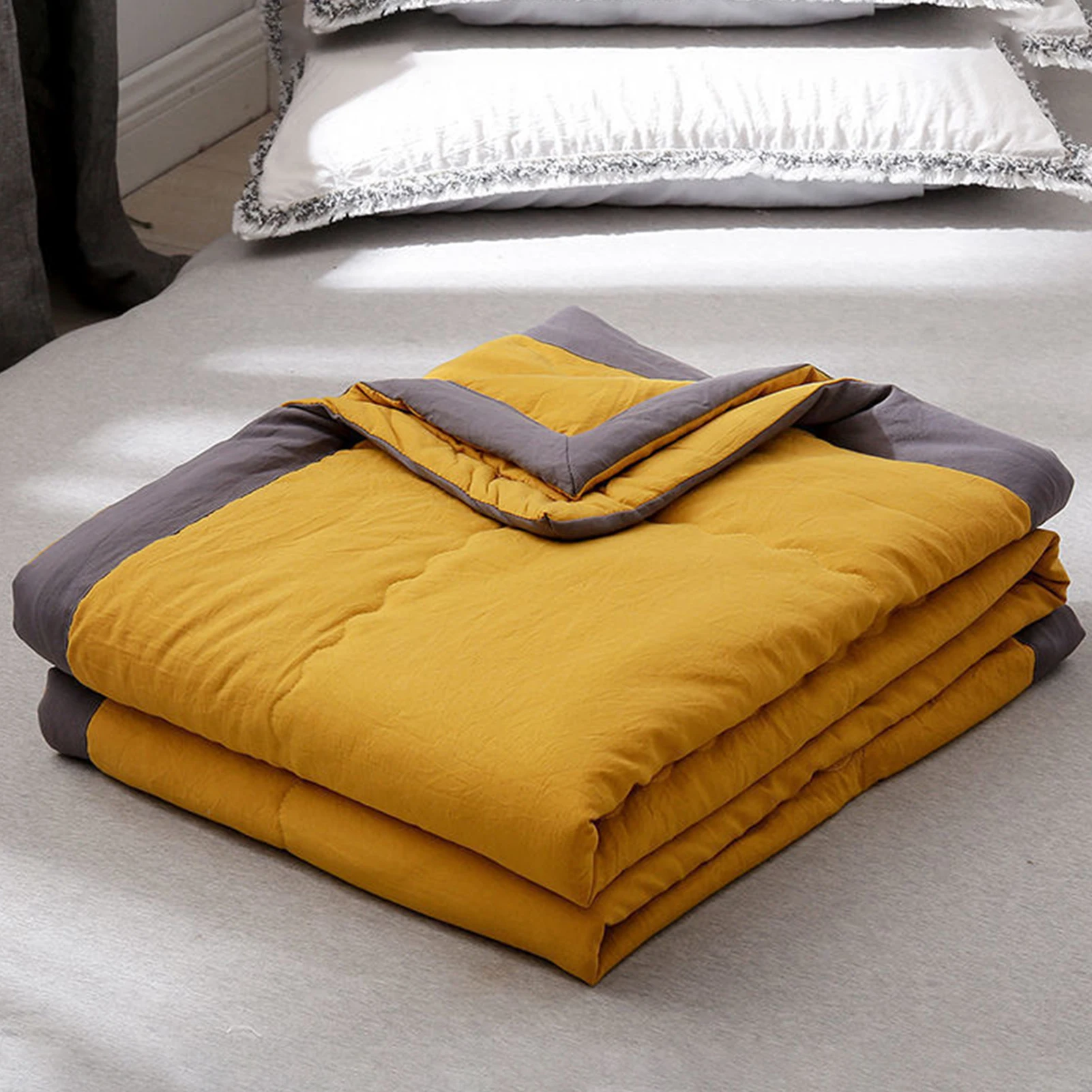 Ultra Soft All Season Duvet Insert Skin-Friendly Quilting Process Quilts Gift for Student Dorm Room