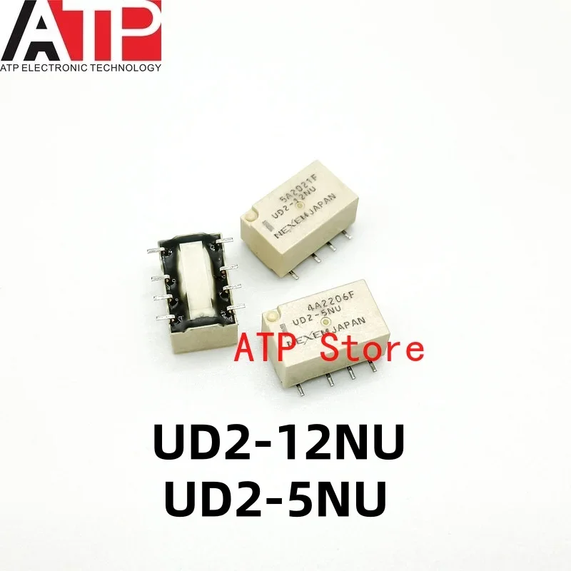 10PCS UD2-4.5NU UD2-5NU UD2-12NU 5v 12v 8-pin 1A two open two closed New original signal relay