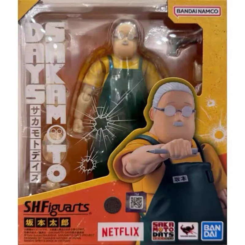 

In Stock, Ships Within 24 Hours, Bandai SHF Sakamoto's Daily Life Main Character Sakamoto Taro Articulated Figurev