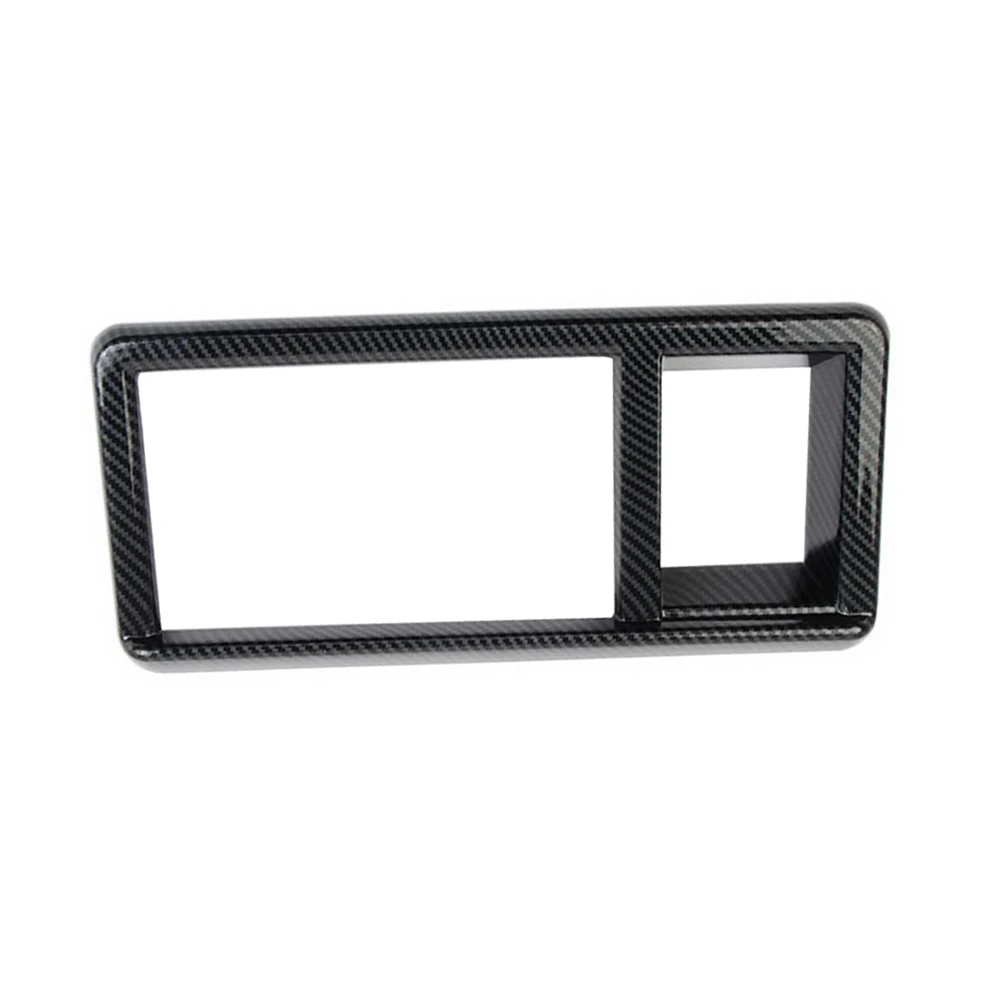 1pcs Central Control Headlight Switch Panel Cover Trim for Ford Maverick 2022 Accessories ABS Plastic Carbon Fiber