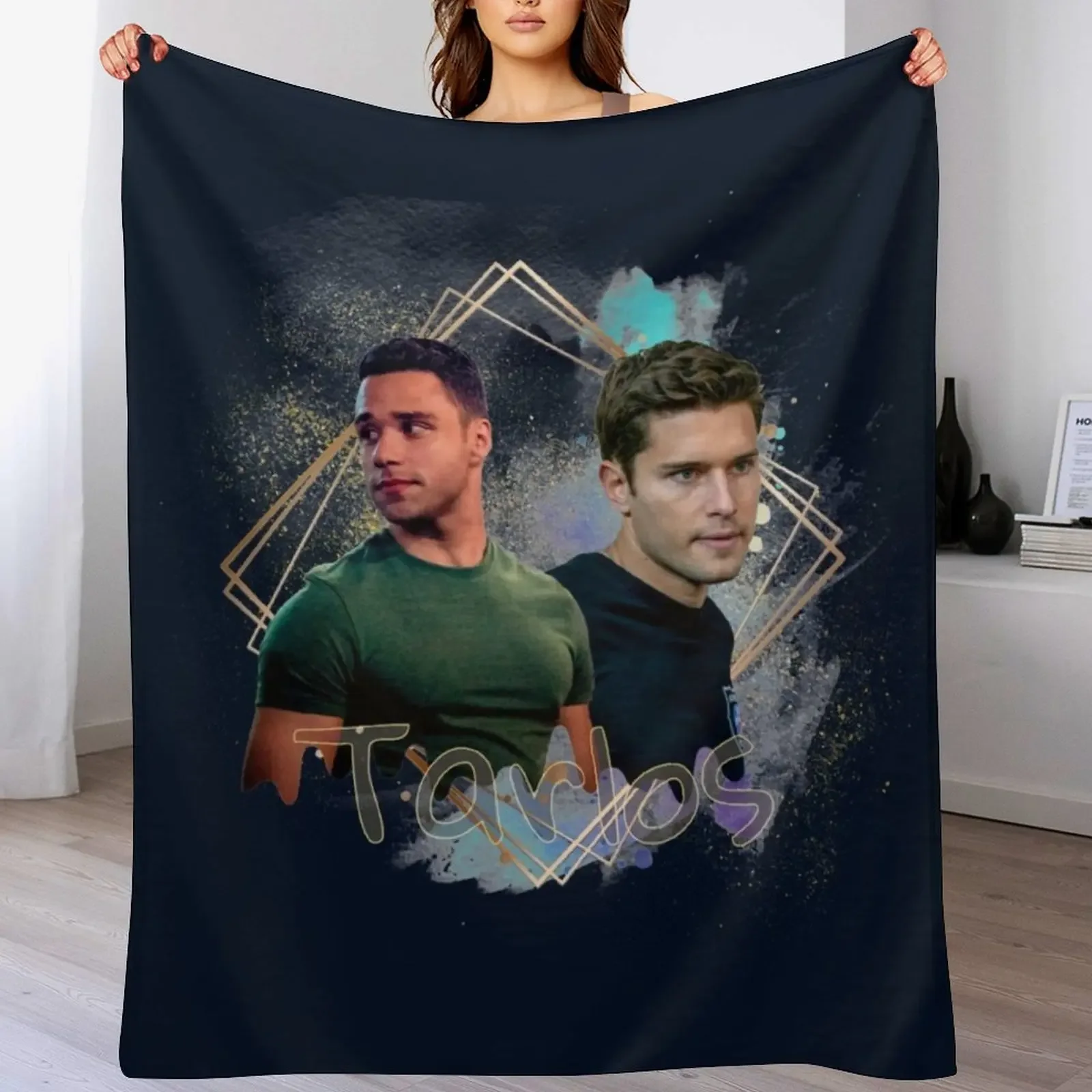 

Tarlos Throw Blanket Portable Lightweight Blanket for Travel Camping
