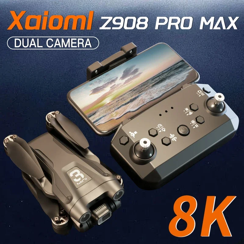 

For Xiaomi Z908 Pro / MAX Drone ESC Professional Mini Dron Optical Flow Localization 3sided Obstacle Avoidance Quadcopter Toys