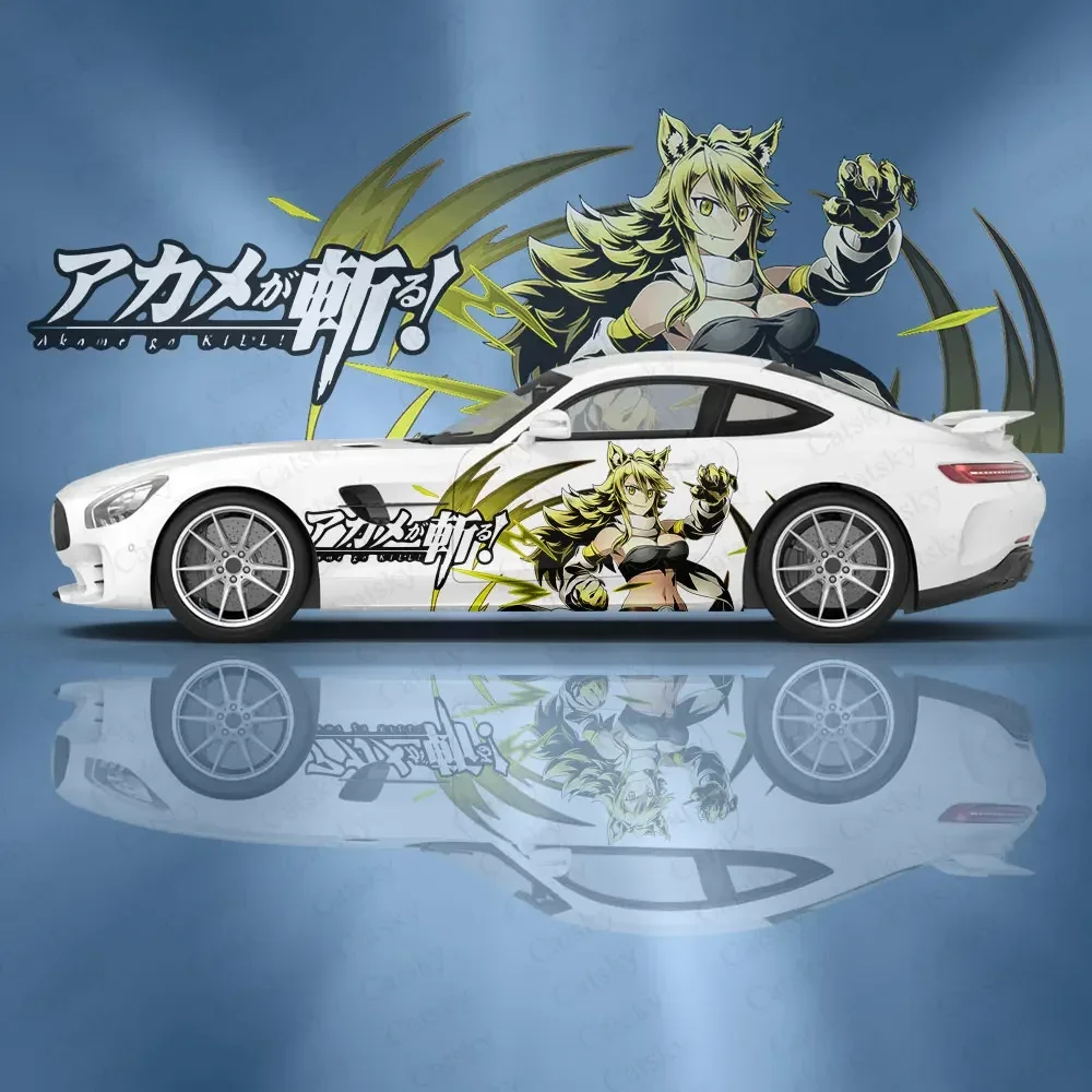 Custom Leone Akame ga Kill! Car Accessories Anime Itasha Body Stickers  Auto Side Film Decal Body Sticker SUV Decoration Pattern