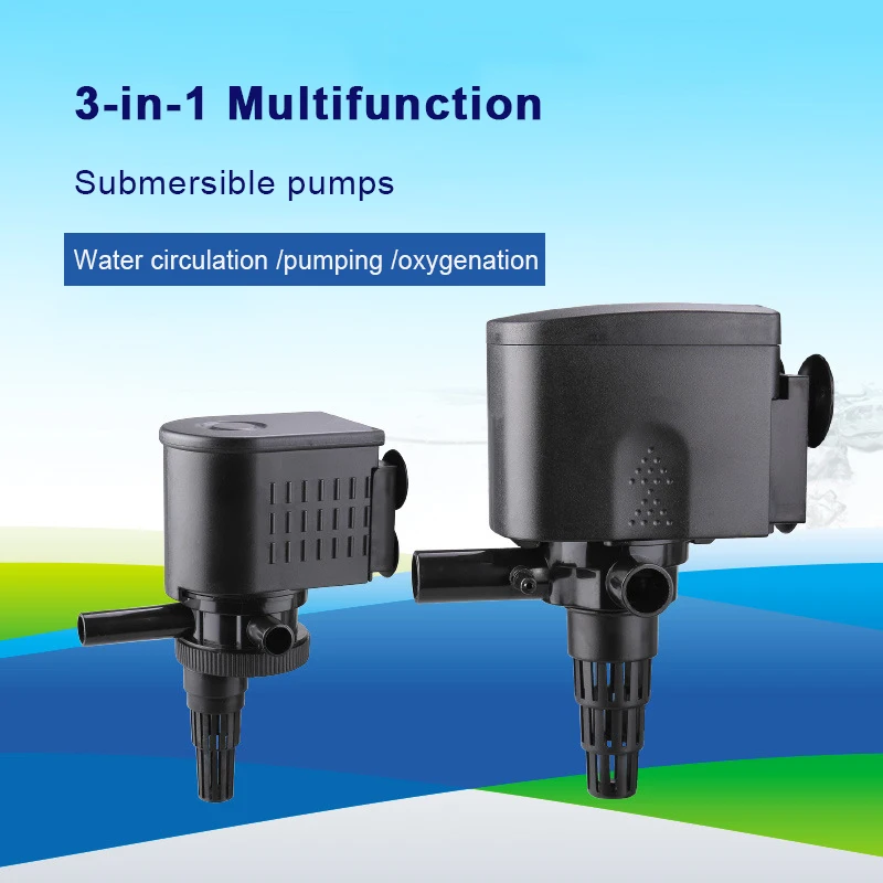 SOBO Silent Aquarium Water Pump WP-880 Three-in-One Submersible Pump Fish Tank Filter Circulation Pump Oxygen Pump