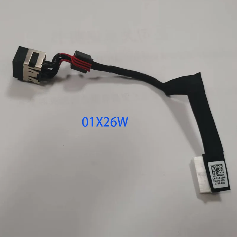 

New 01X26W Power Jack Charging Cable For Dell Precision 7550 7560 M7550 FDX50 DC-IN Power Head Cord Cable Line Original