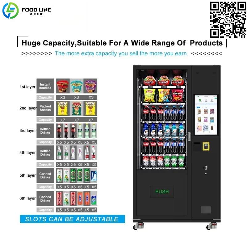 Customized Low Price Custom Ac220V/50Hz  Snacks and Drinks Vending Machine Smart Vending Toy Machines