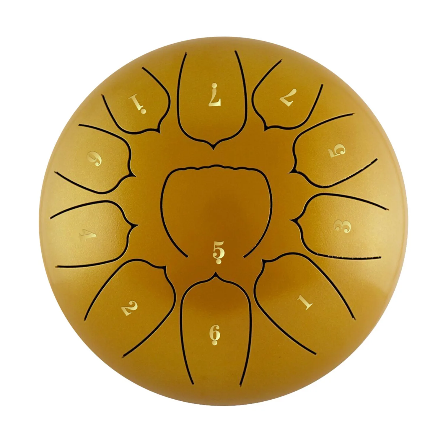 

OURC-6Inch 11 Tone Steel Tongue Drum Hand Pan Drum Tambourine Drum Parts-A