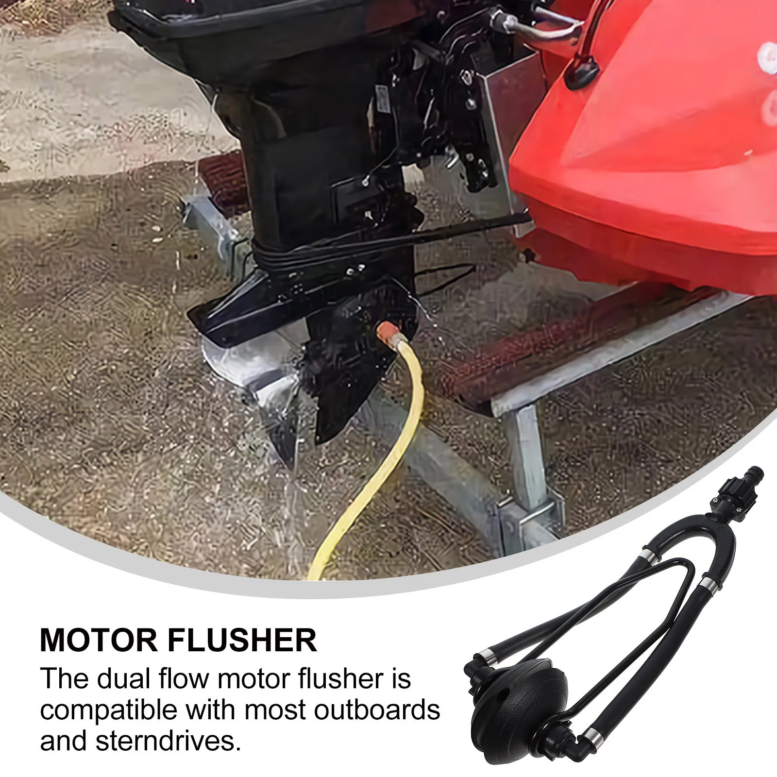 

Outboard Motor Cleaner Yacht Engine Flusher Marine Boat Flushing Tool For All Motors Boat Accessories Dual Water Flush System