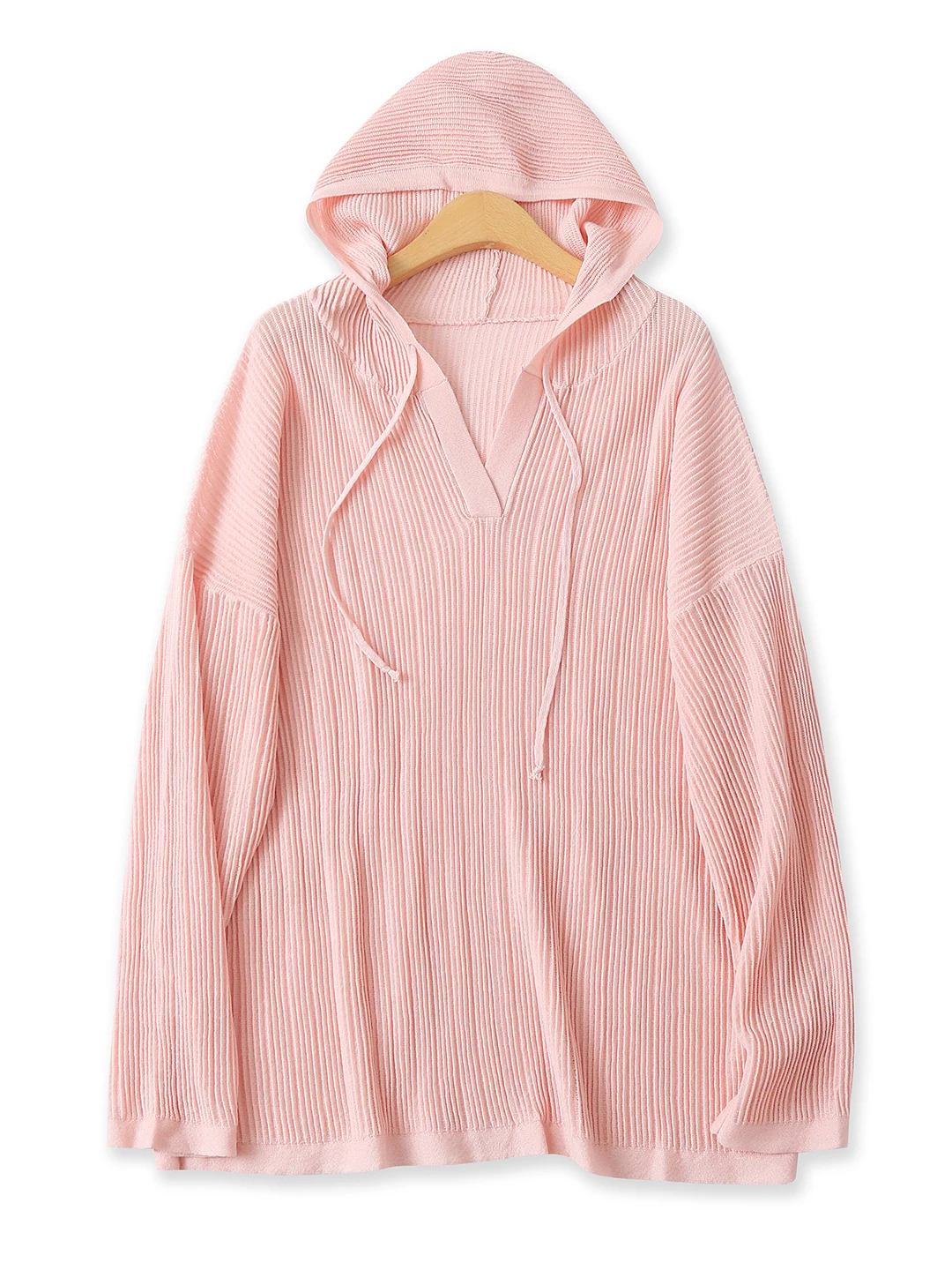 

Loose Long Sve Knitted Hoodie Women's Faion Casual round Ne Pullover Sweatirt Autumn New Sle Candy Color All Match