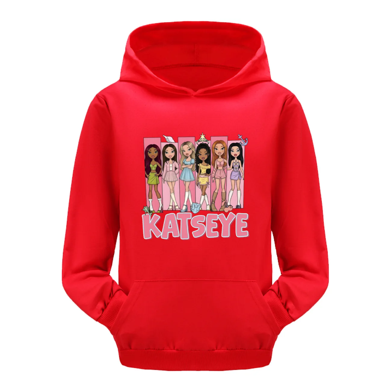 

Katseye Funny Print Hoodie Kid Autumn Long Sleeve Coats Baby Girls Casual Clothes Teen Boys Hooded Sweatshirts Children Clothing