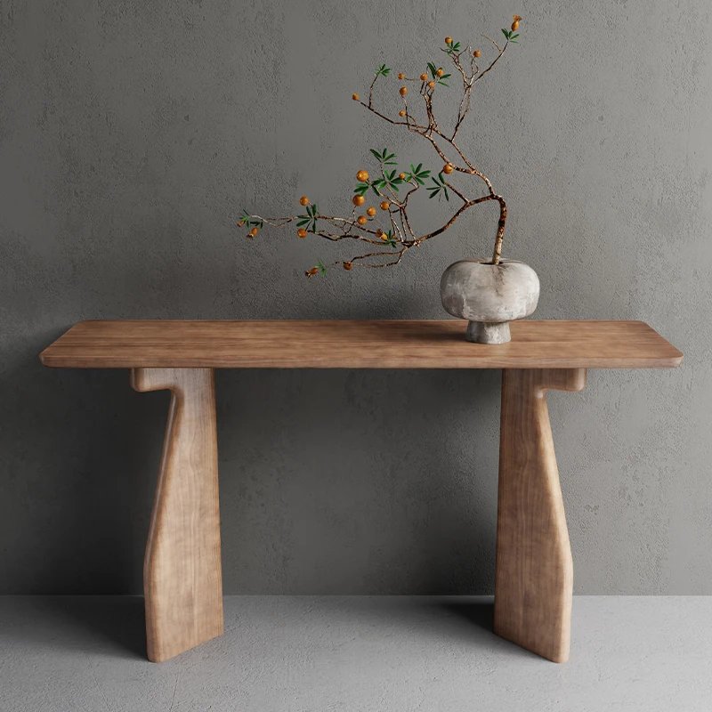 

Wood Modern Corner Table Hallway Unique Entrance Salon Console Tables Luxury Glamor Console Ingresso Living Room Furniture