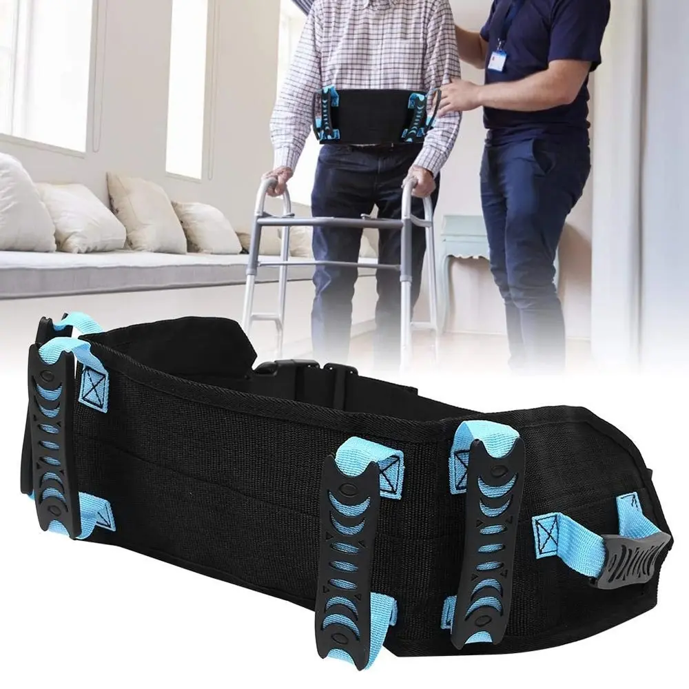 Waist Traction Bel Medical Walking Rehabilitation Belt With Handles And Leg Loops Used To Help Move People With Lower Limb