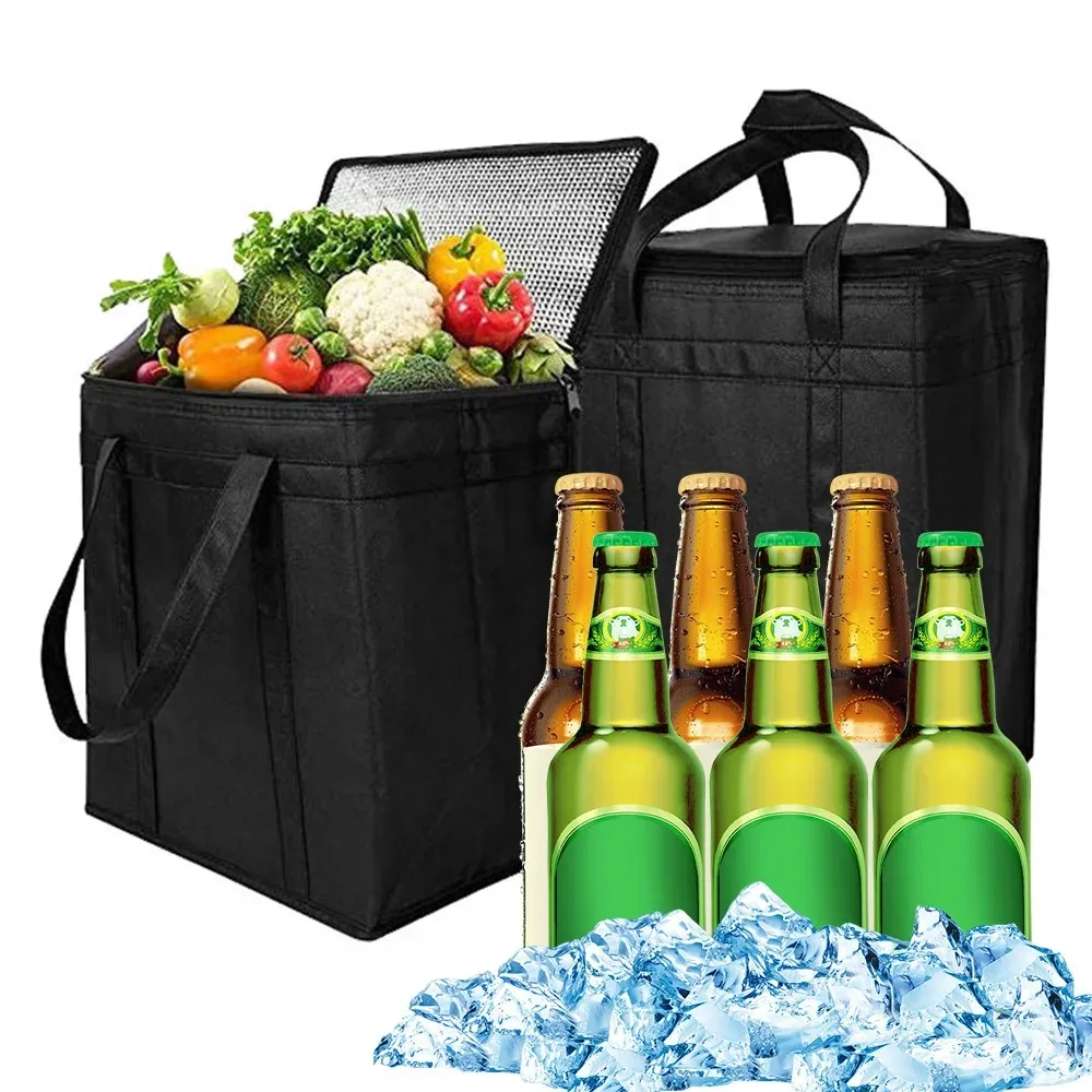 Car Seat Back Organizer Car Seat Back Ice Pack Bag,Insulation Multi-Pocket Storage Bag, Ideal to Store Drinks, Glasses, Keys