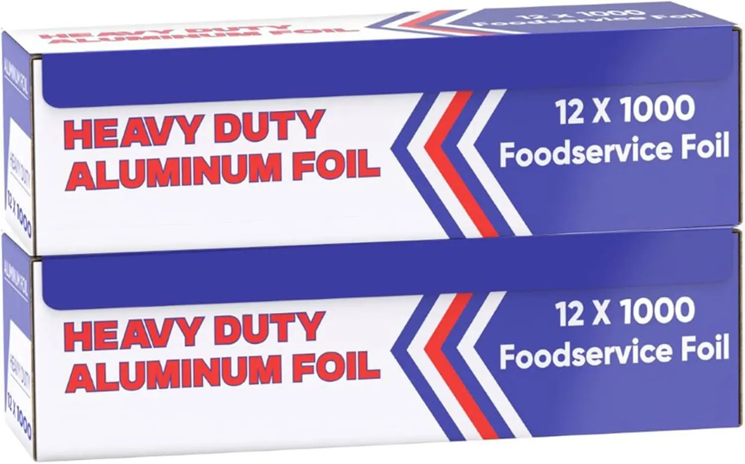 

Фольга для упаковки продуктов - 12 x 1000 футов (2 коробки) - Прочная алюминиевая фольга - Рулоны серебристой фольги для гриля, жарки и запекания.