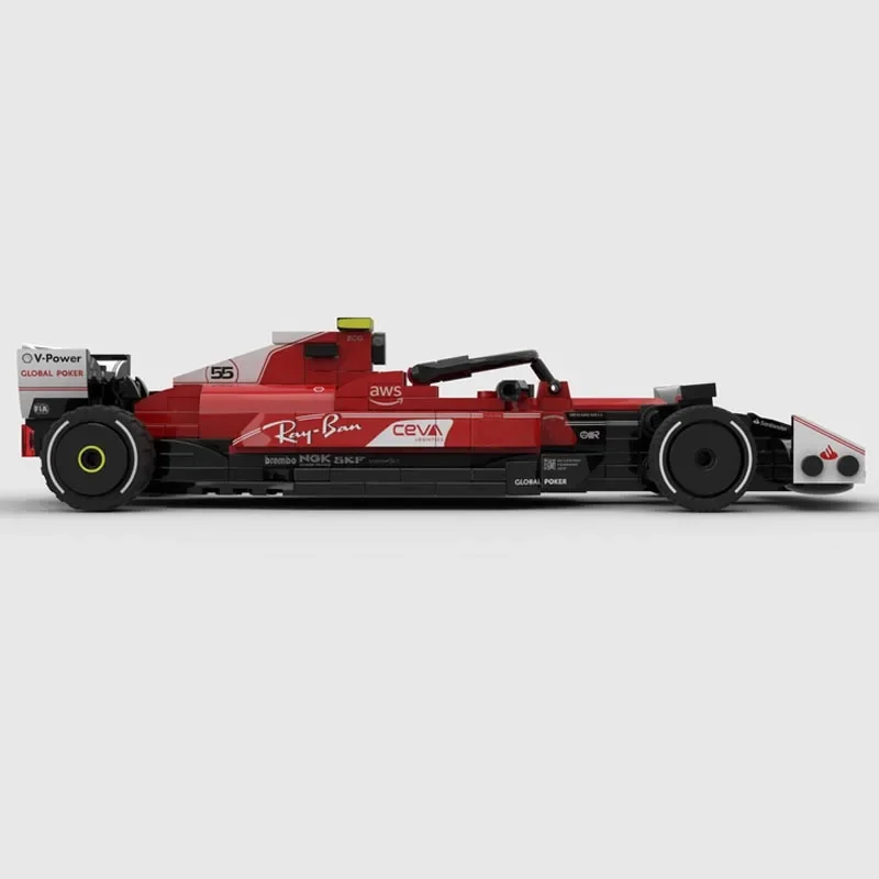 New Testarossa MOC-164318 SuperSF-23 Monza SuperRace Car Model Buiding Kit Creators Block BricksToys Kids Boys Birthday Gifts