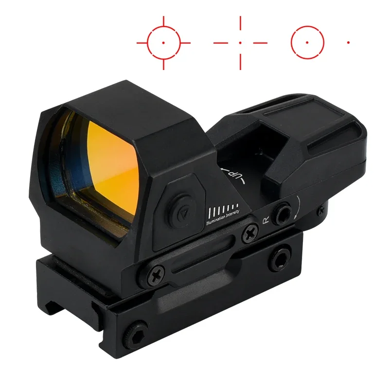 

1x22x33 Red Dot Sight Adjustable Riflescope Outdoor Hunting Optical Tactical Rifle Scope Fit 20mm Weaver Rail