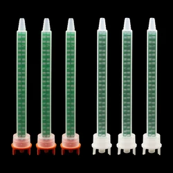 20Pcs square static mixing nozzle MFQX8-24 epoxy resin mixing nozzle 1:1 10:1 mixing tube For two-component AB glue gun Mixer