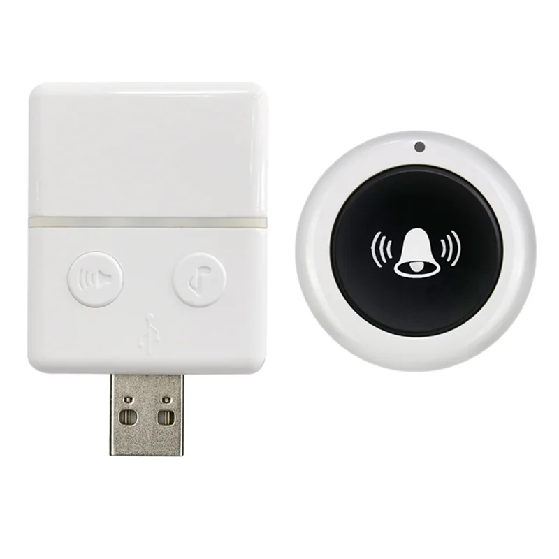 Campanello senza fili Smart USB Campanello per porta Ricevitore campanello wireless notturno per la cura del letto Callabgi