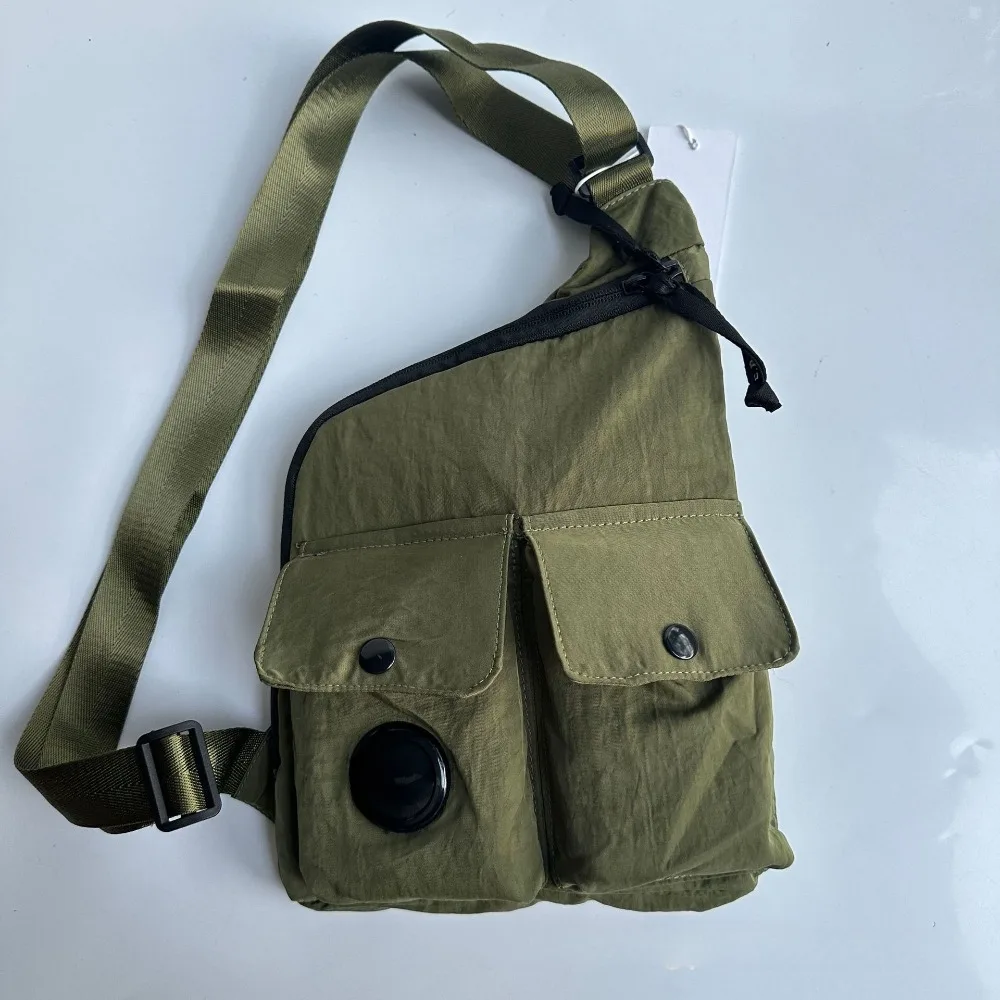 Niche Design Men Chest Crossbody Bag Multi-purpose Casual Commuter Shoulder Sling Bag Large Capacity Fit  PC