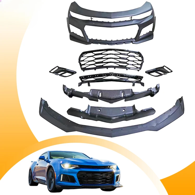 1LE ZL1 Style  Auto Parts Body Kit Front Bumper Lip Car Bumper Body Kit For Chevrolet Camaro 2016-2018 5th