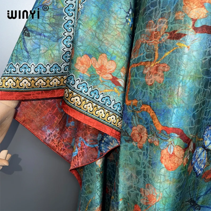 فستان كافتان طويل من WINYI بتصميم بوهيمي أنيق للنساء، مناسب للحفلات المسائية، عباءة إسلامية فاخرة بأسلوب دبي 18