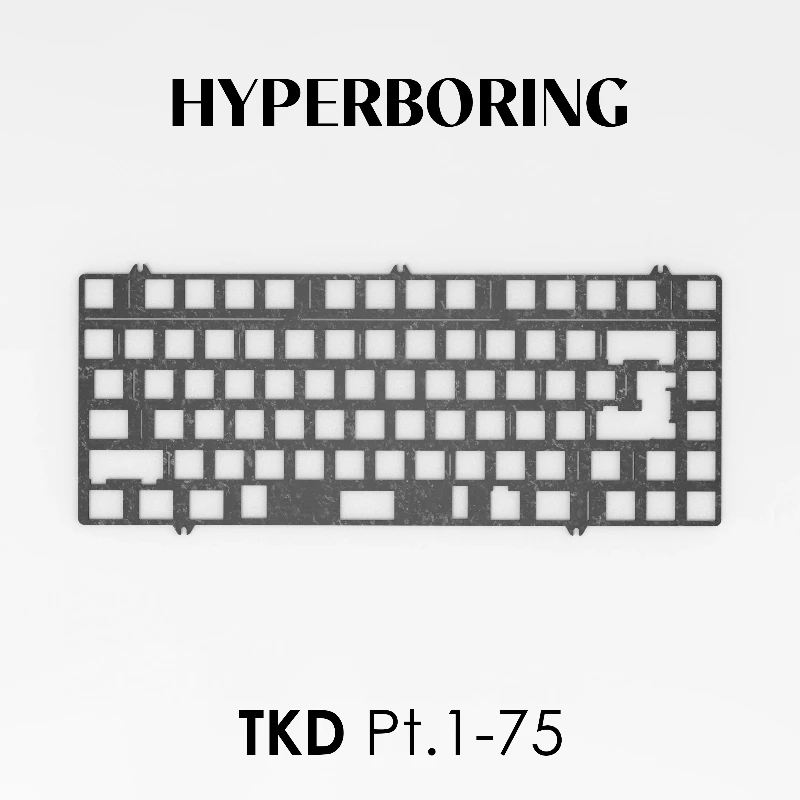 

TKD Pt.1/75 Positioning Plate Custom Mechanical Keyboard PT75 Accessory PC PP FR4 Alu Carbon Fiber Material Keyboard Build Kit