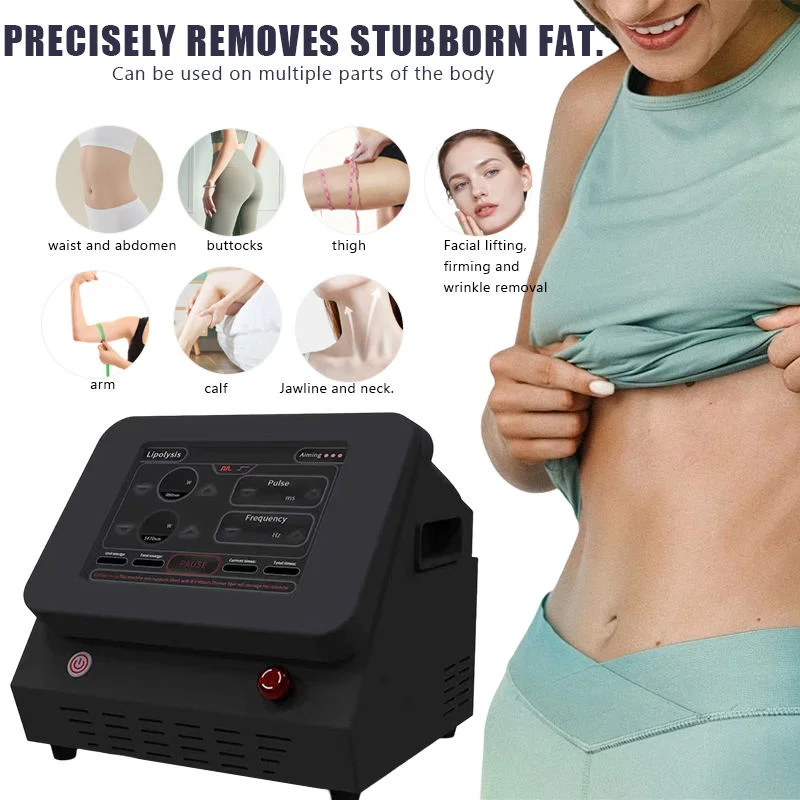 Máquina de Lipólise a Laser Endolaser 980+1470+635+450nm, Equipamento de Beleza para Dissolução de Gordura, Contorno Corporal e Rejuvenescimento da Pe
