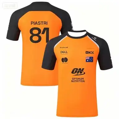 Lando Norris 1 Fahrer Sommermode 3D Schnelltrocknend Atmungsaktives Herren-T-Shirt - Exklusive Rennbekleidung für Fans - Herrenbekleidung 26 – Detail 2