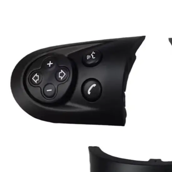 /Steering /Wheel /Volume Button Cover Set For Mini For Cooper R55 R56 R57 R58 R59 R60 R61 32306794628 32309200098 Black ABS