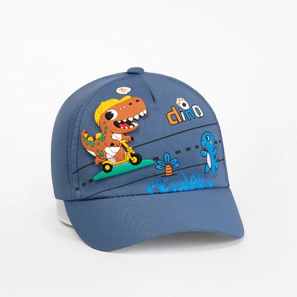

Fashion Cute Kids Dinosaur Baseball Cap Breathable Cotton Child Sun Hat Adjustable Cartoon Baseball Cap For Boys Girls