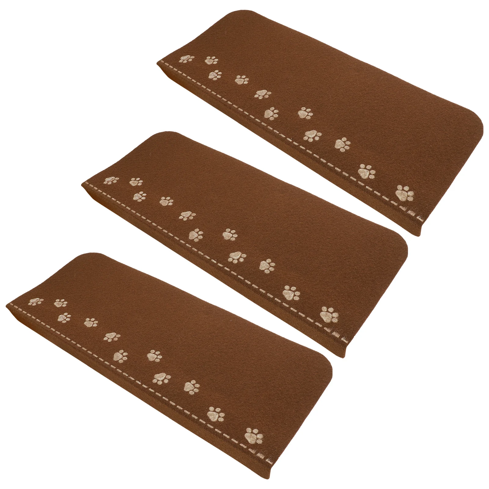 

3Pcs Glow Stair Tread Mat Non-Slip Reusable Step Carpet for Home Safety Stairs Decor Stair Treads Pad