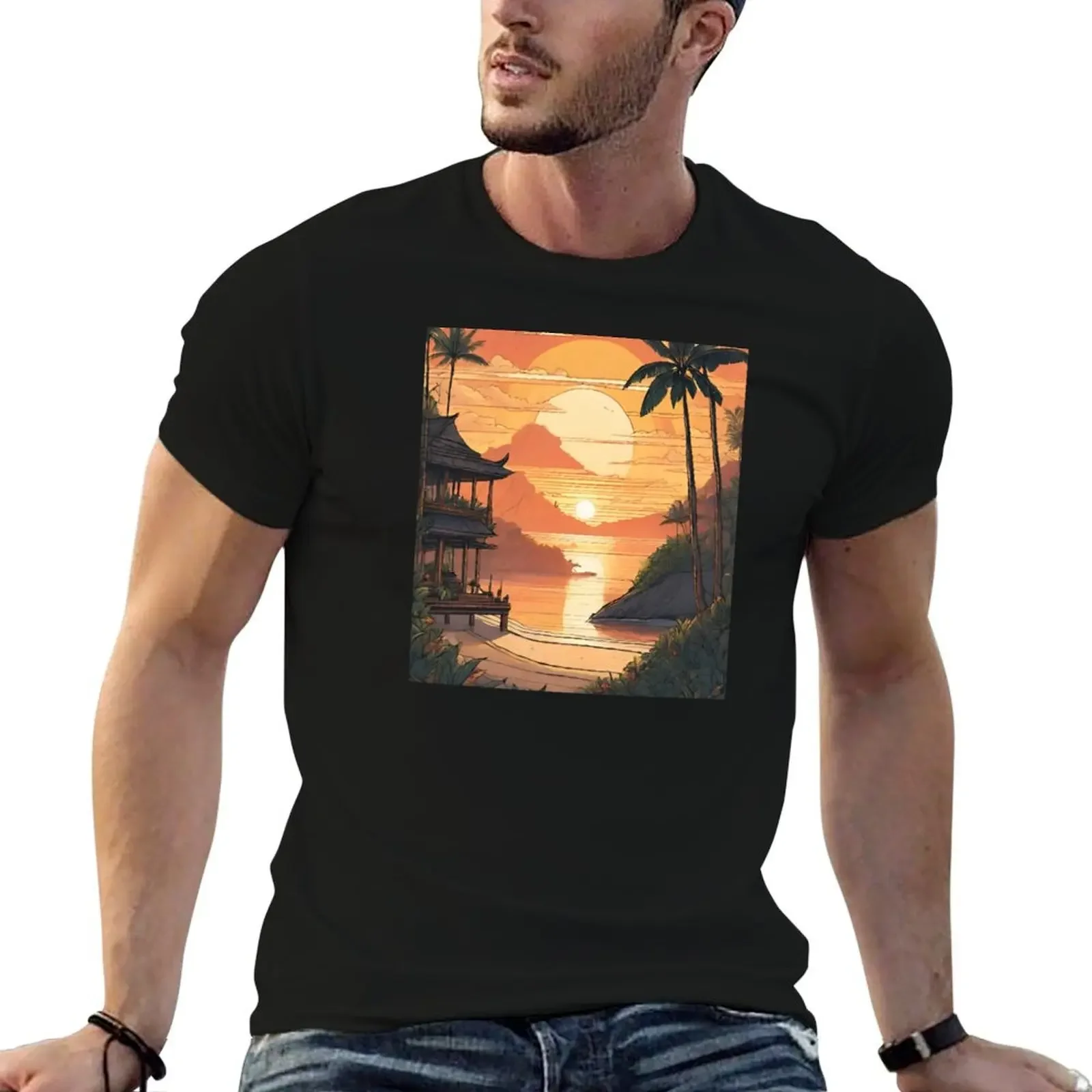 

Sunrise in Bali Beautiful View Perfect Gift T-Shirt anime t shirts sweat new edition Blouse t shirt for men