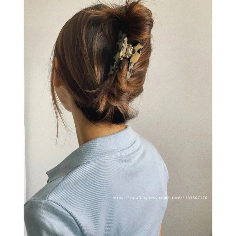 كوريا الجنوبية فرنسا عودة رئيس القرش كليب الفرنسية أنيقة نصف كليب عموم مشبك الشعر #3