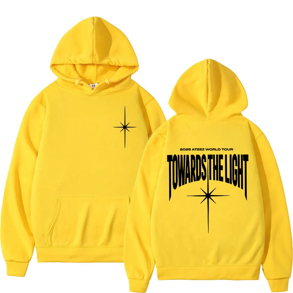 Korean Kpop 2025 Ateez World Tour Towards The Light Hoodie Men