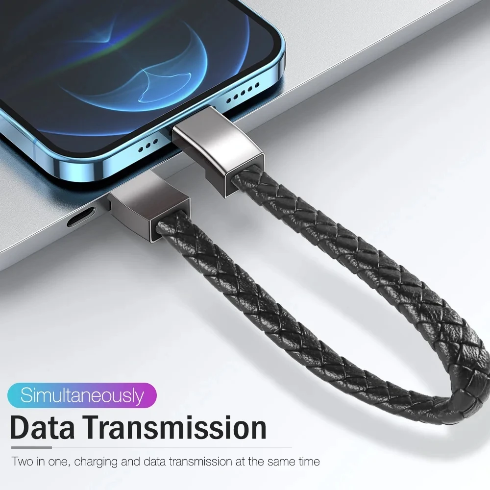Bracelet USB Cable Portable Fast Charging USB Micro Type C Charger Cord For iPhone 13 12 11 15 Pro Max X Samsung Xiaomi Huawei