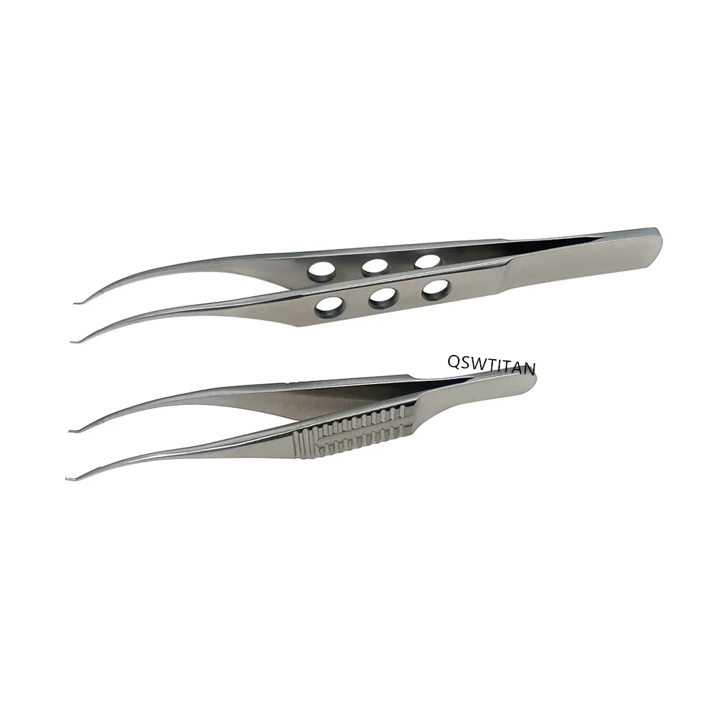 Stainless Steel Botvin Iris Teethed Forceps tweezers Ophthalmic Surgical Instruments Double eyelid Tool