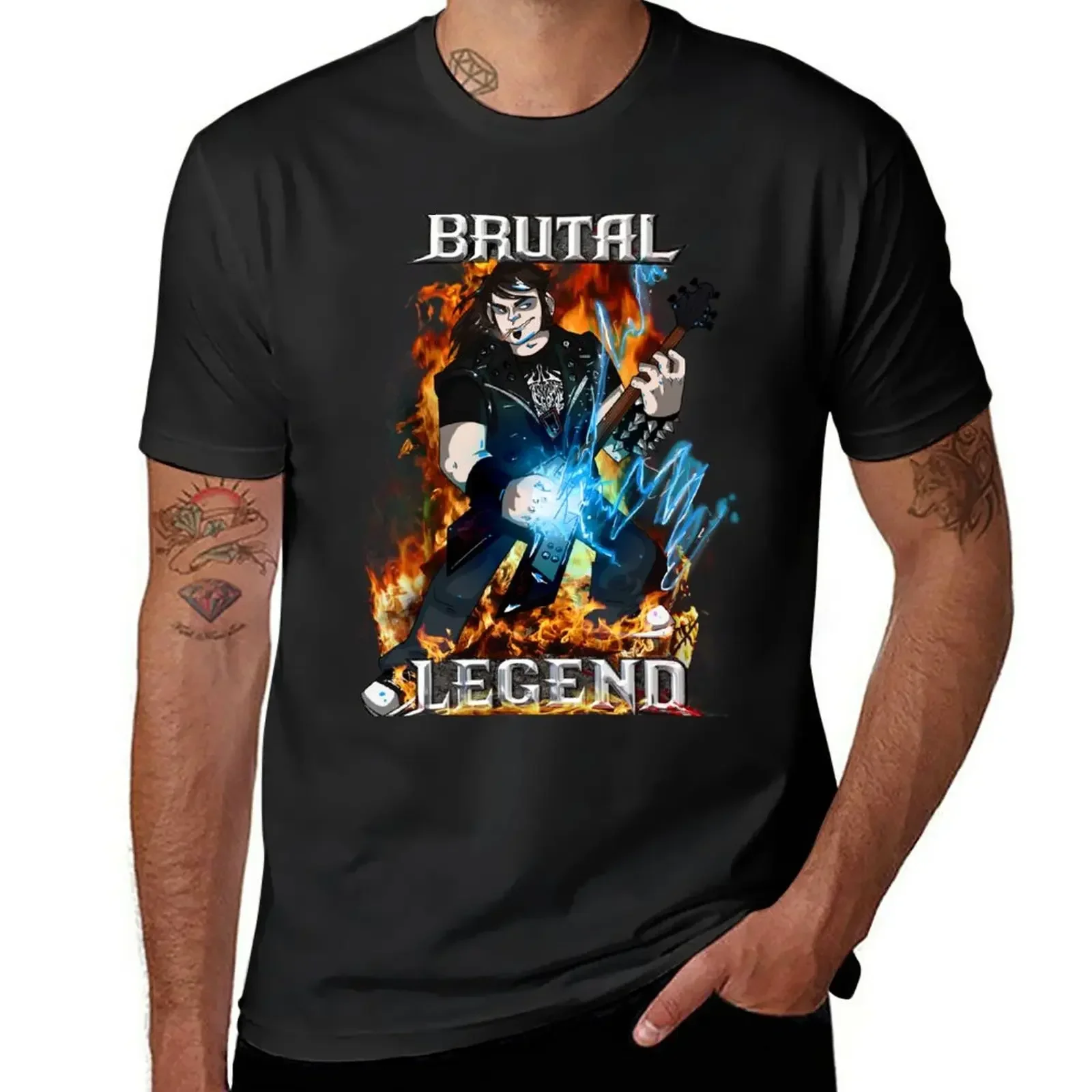 Brutal Legend Eddie Riggs T-Shirt oversized vintage vintage graphic tee designer t shirt men