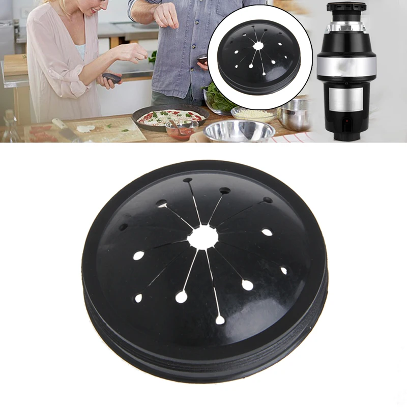 1Pc 80mm Kitchen Splash Guard Garbage Stopper Ring Cover For InSinkErator Black Rubber Food Waste Disposer Noise Cleaning Tools