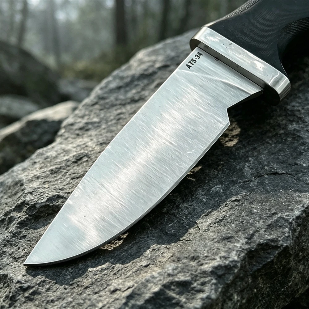Streamlined Fixed Blade Knife – 8Cr13MoV Cutting Surface, Secure G10 Grip – Great for Daily Carry, Trail Walks and Campsite Prep