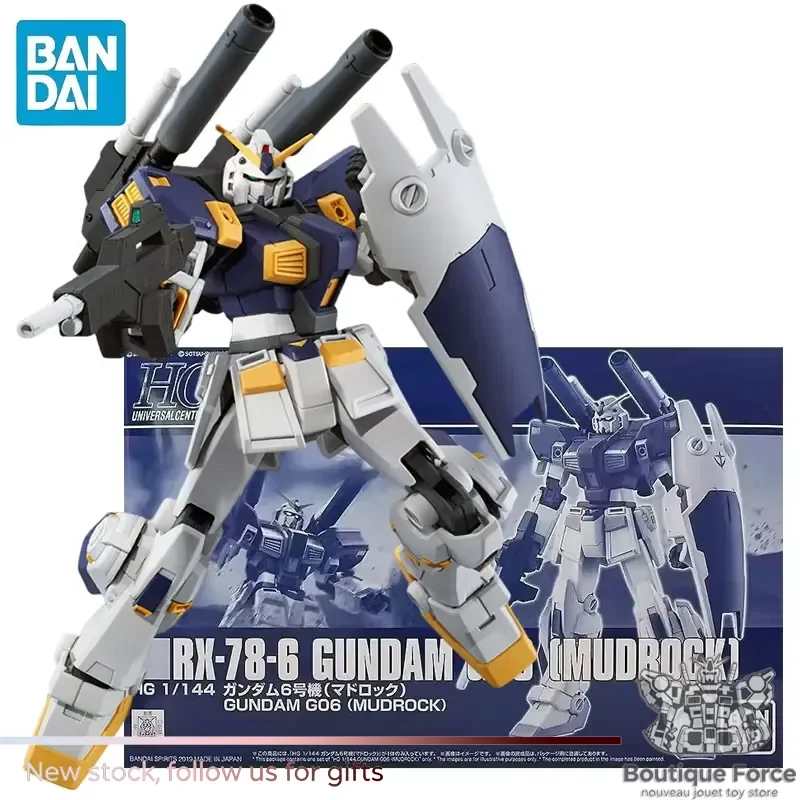 

BANDAI PB Limited HGUC Mobile Suit Gundam RX-78-6 GUNDAM G06 MUDROCK Anime Action Figure Assembly Kit Mode Collection