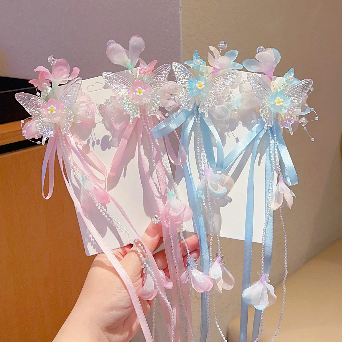 Chinese Hanfu Hair Accessories Set for Women – Vintage Flora