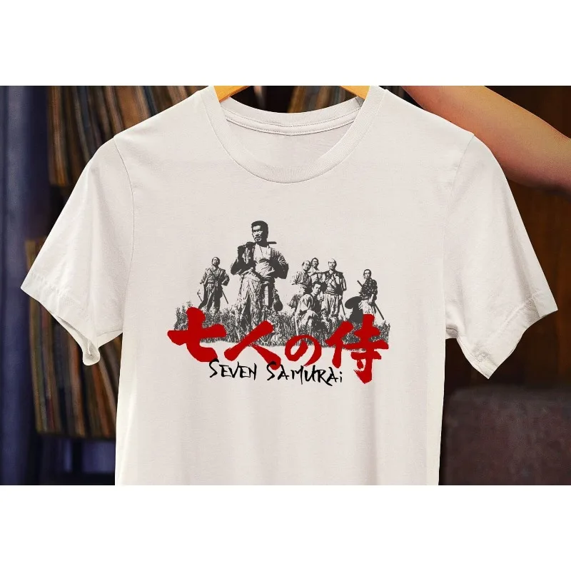 Camiseta Seven Samurai - Camiseta de película japonesa de Akira Kurosawa, camiseta para hombre, nueva camiseta informal de verano unisex de estilo Hip Hop Rock