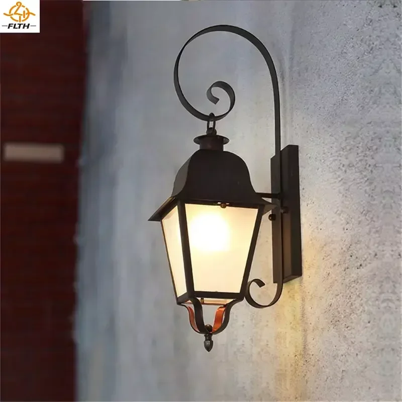 

Outdoor Wall Sconces Lamp Fixture Classical LED Light Waterproof Decorative For Home Porch Villa