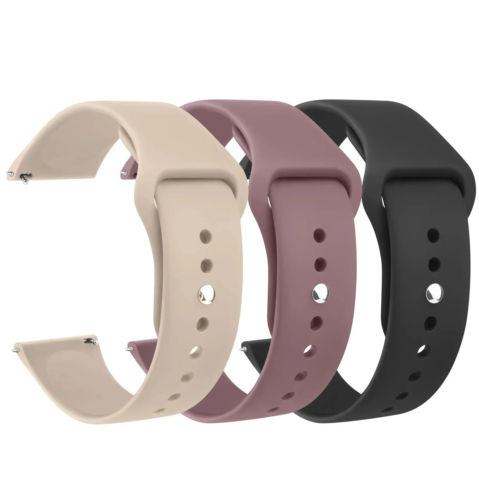 20mm 22mm Silicone Band For Garmin Vivoactive 4 3 Music Venu Sq 2 Plus Strap For Forerunner 245 645 55 158/Vivomove 3 Bracelet