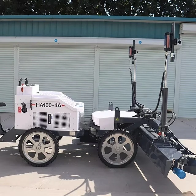 آلة تسوية الهزاز الخرساني الكهربائية مع محرك 24 حصان ومحرك بتصميم أربع عجلات كهربائية تهتز الطاقة الخرسانية