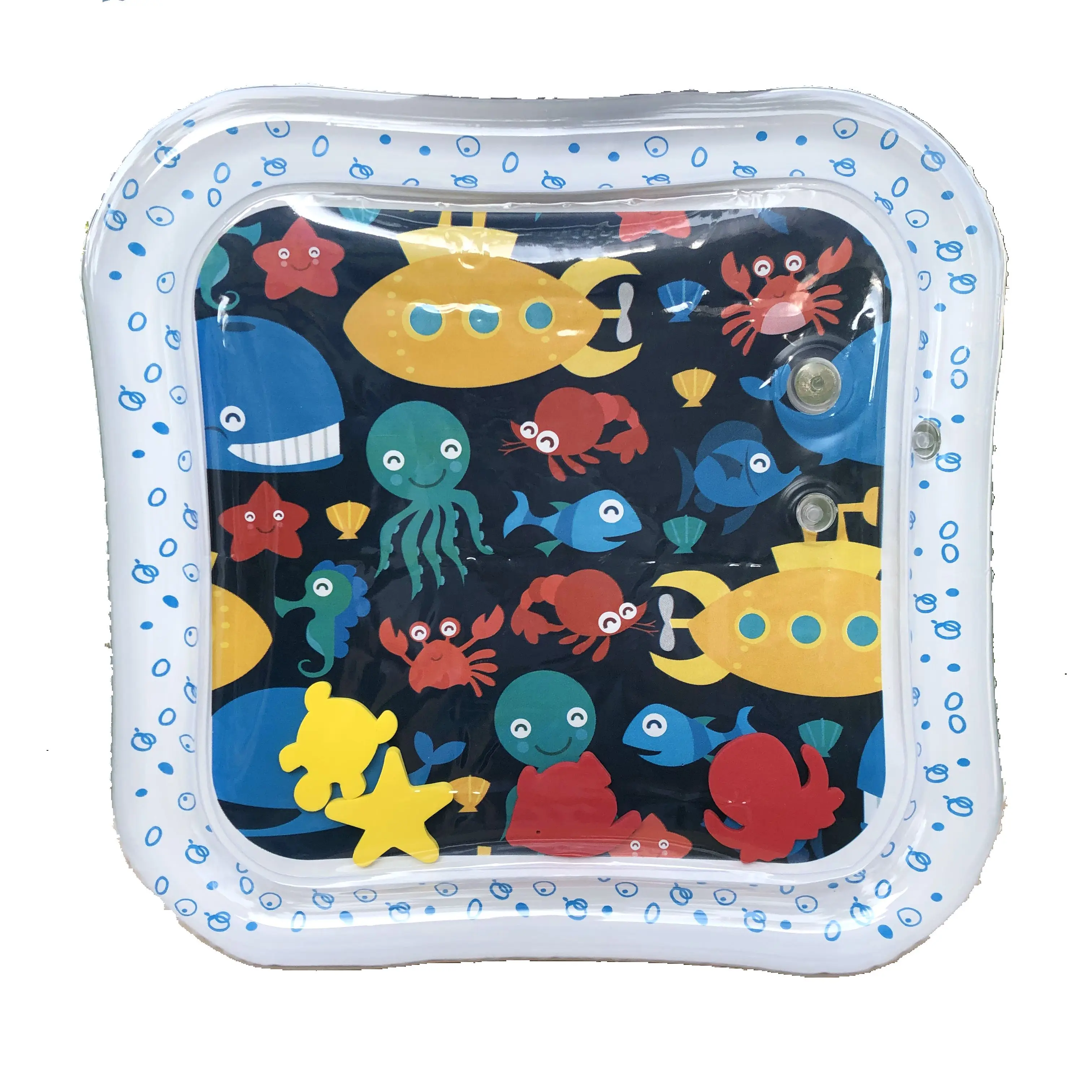 Colchoneta de agua inflable para bebés, cojín de seguridad, esterilla de hielo, juguetes de Educación Temprana, sala de juegos