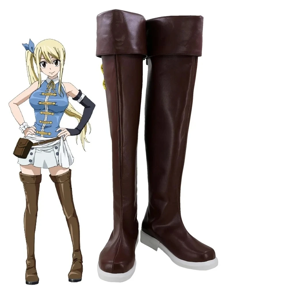 Anime The Shoes are Suitable for Cosplay FAIRY Lucy Heartfilia Customize Cosplay Shoes Boots Halloween Props