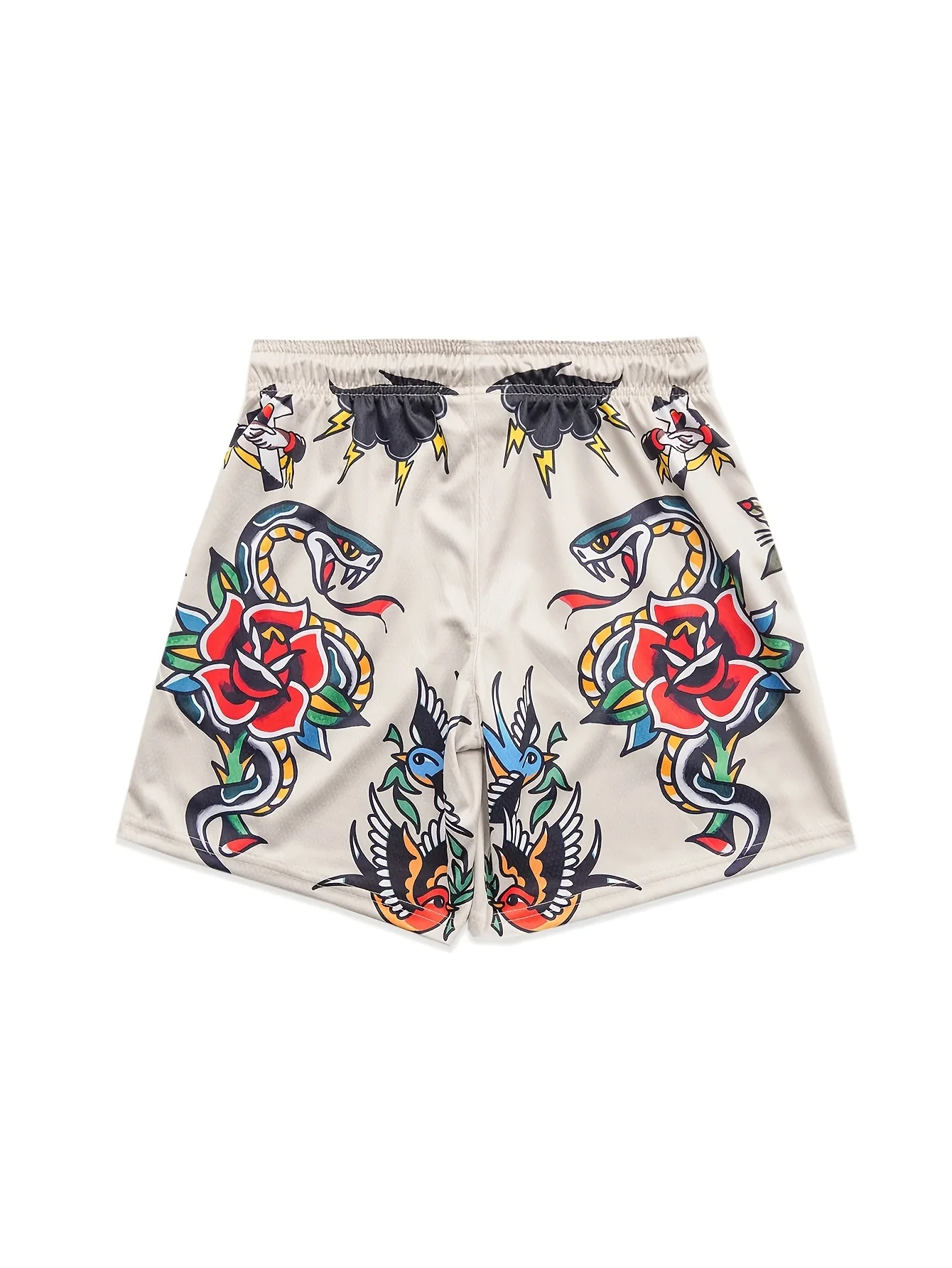 2026 new hot selling 3D printed tattoo dragon and tiger printed shorts for casual wear, suitable for daily and training wear