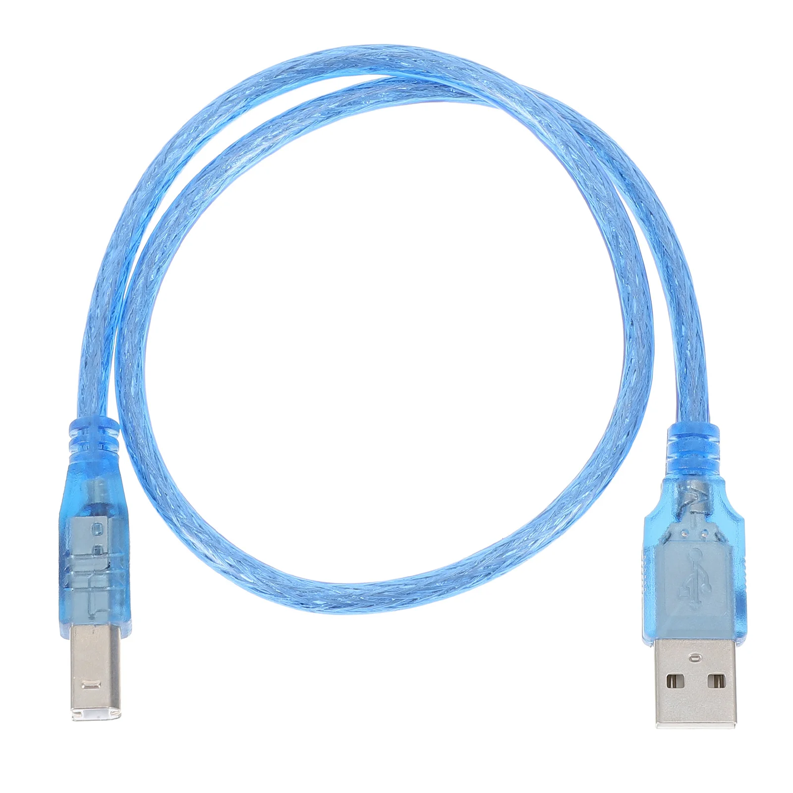 

1pc Electronic Piano Keyboard Blue Braided Cable For Electric Drum Usb Connection Stable Transmission Piano Instrument Cable
