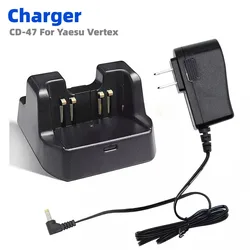 CD-47 Charger Compatible for Yaesu Vertex FT60R FT60 VX231 VX160 VX150 VX-180 VXA-220 FT-270R HX270 HX270S HX370S  Walkie Talkie